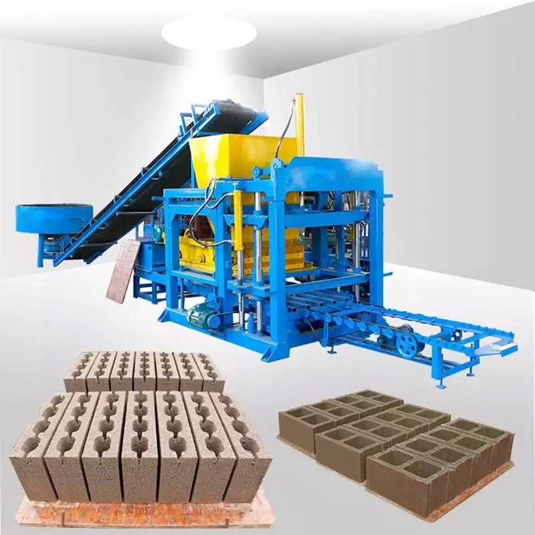 QT6-15 Hydraulic full automatic hollow cement block making machine  concrete block machine brick making machine for sale