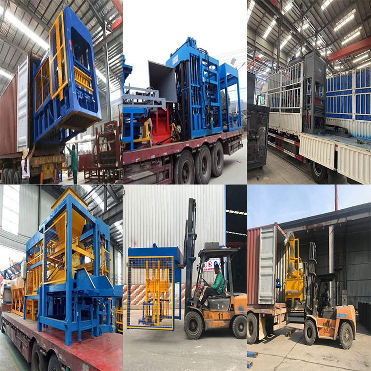QT4-15 cement brick  machine  block plant building construction  concrete brick complete equipment brick making machine
