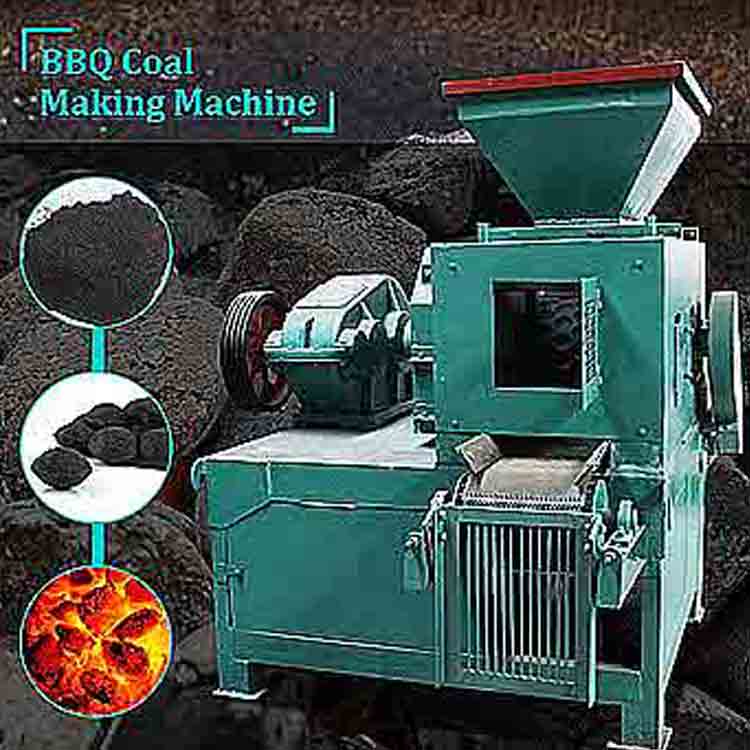 Biomass Bbq Charcoal Making Machine Coal Powder Ball Press Machine Pelletizing Extruder Briquette Making Machine